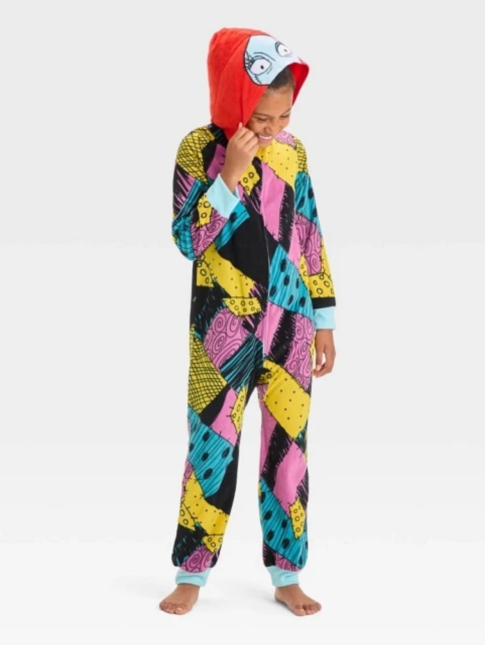 Sally Nightmare Before Christmas Union Suit One Piece Pajamas Disney Costume NWT